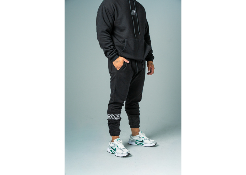 UNDRGROUND Hype Trackpants Black/Snow