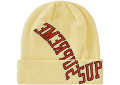 Supreme x New Era Multi Arc Beanie - Pale Yellow (SS22)