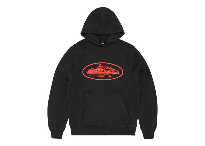 Alcatraz Hoodie - Black/Red (2023)