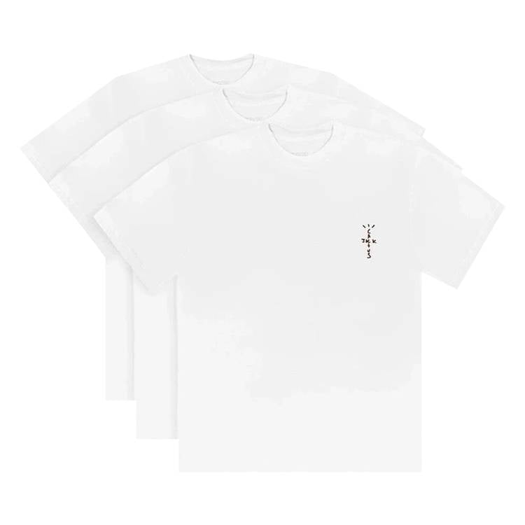 Travis Scott Cactus Jack Logo T-Shirt - White/Brown
