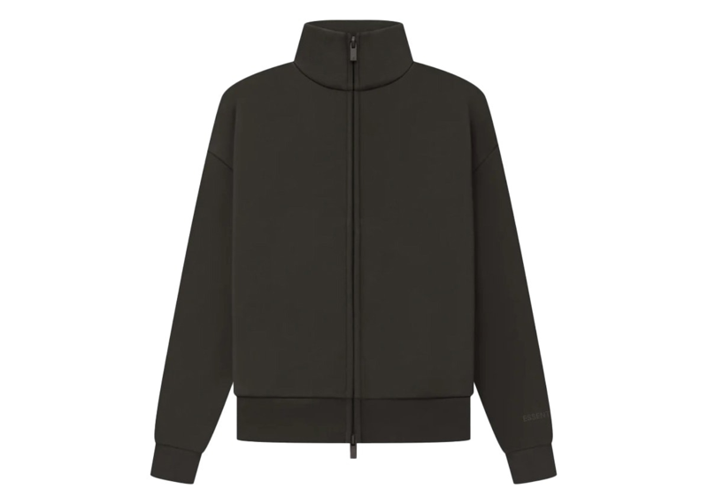 Essentials Full Zip Jacket - Off Black (SS23)