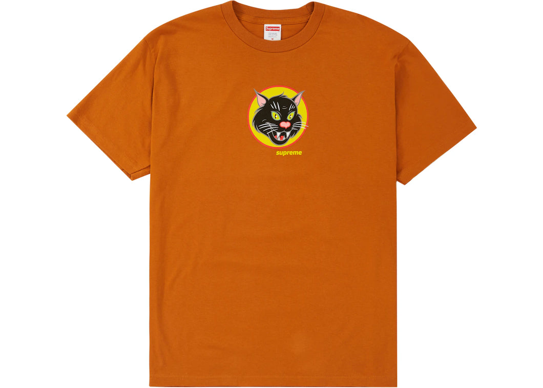 Supreme Black Cat T-Shirt - Burnt Orange (SS20)