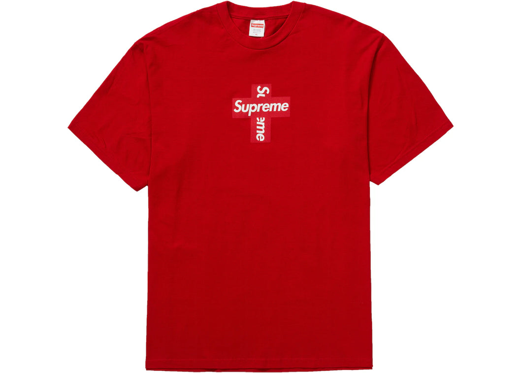 Supreme Cross Box Logo T-Shirt - Red (FW20)