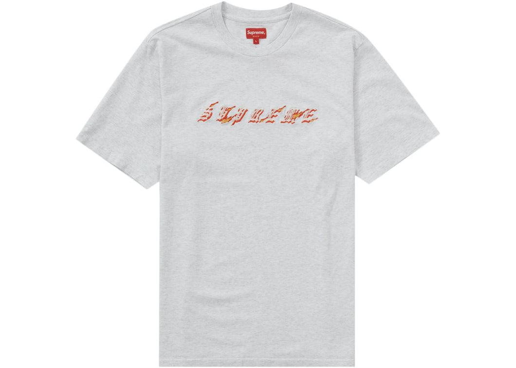 Supreme Flames T-Shirt - Ash Grey (SS22)