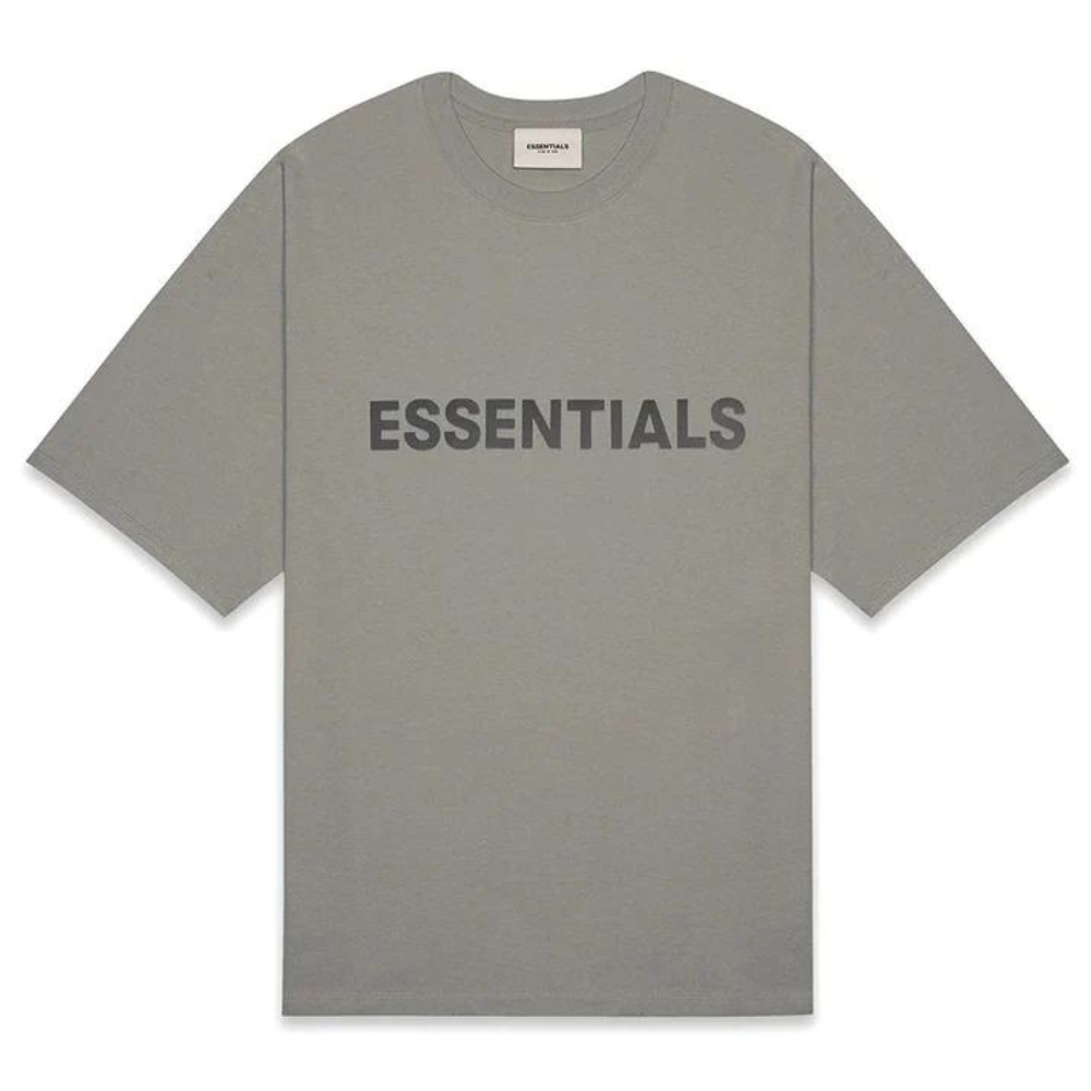 Fear Of God Essentials Appliqué Logo T-Shirt - Cement (FW20)
