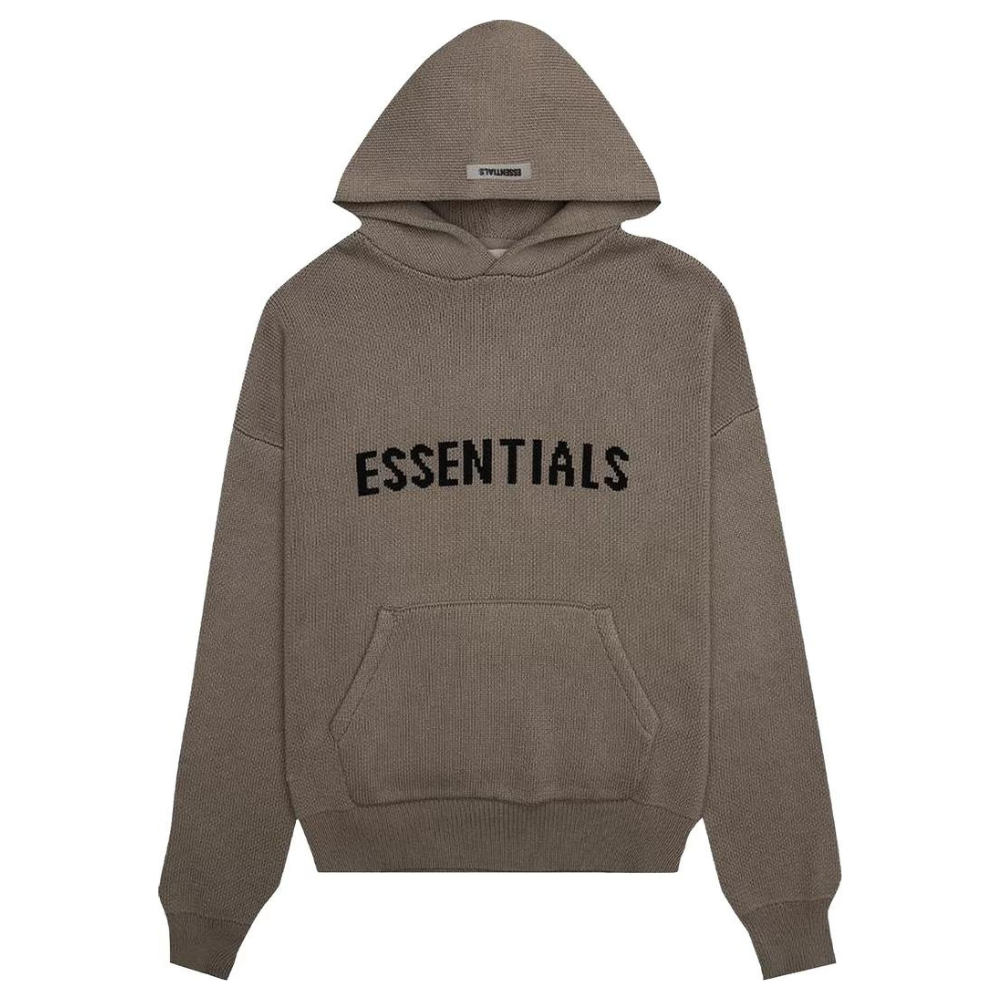 Fear Of God Essentials Knit Hoodie - Taupe (FW20)