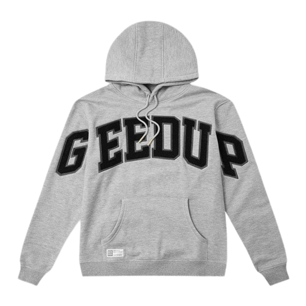 Geedup Co Team Logo Hoodie - Grey Marle/Black