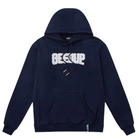 Play For Keeps Hoodie - Navy/White