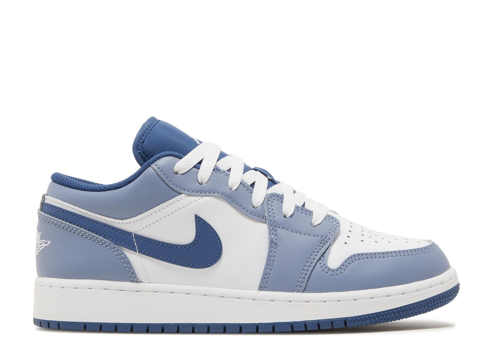 Jordan Air Jordan 1 Low True Blue Cement Grey White Low Top W7 or (6.5Y) Foot Locker and Champs will Restock all these Air Jordan  main image 3