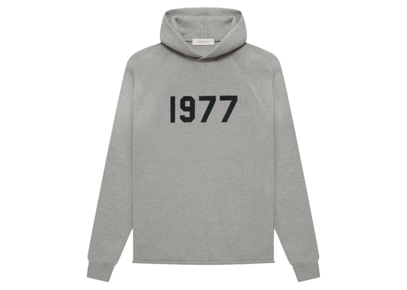 Essentials 1977 Knit Hoodie - Dark Oatmeal (SS22)